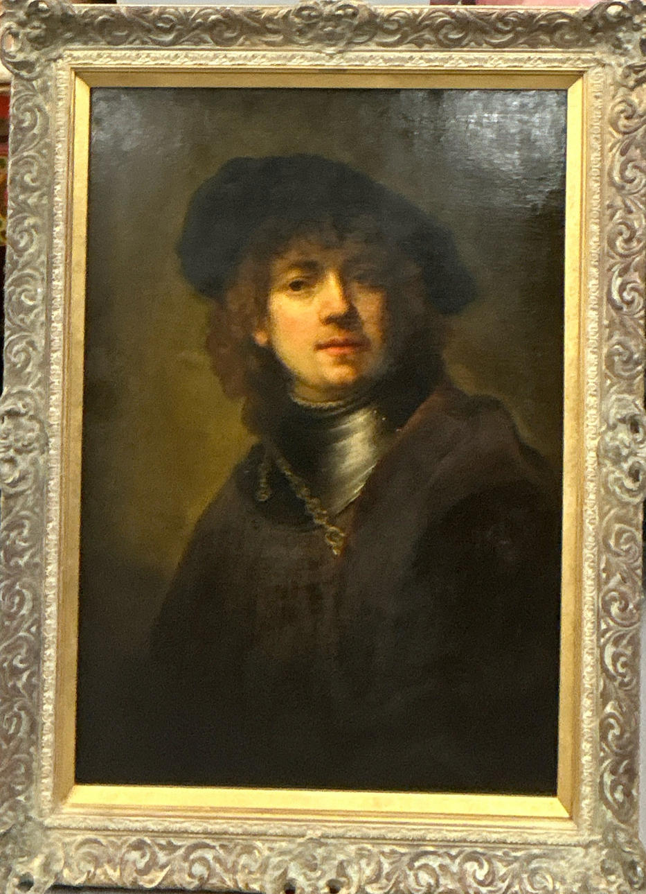 REPRODUCTION GILT FRAMED OIL PORTRAIT