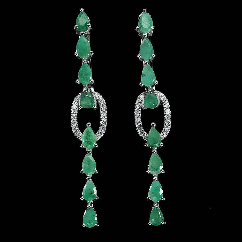 EMERALD DROP EARRINGS