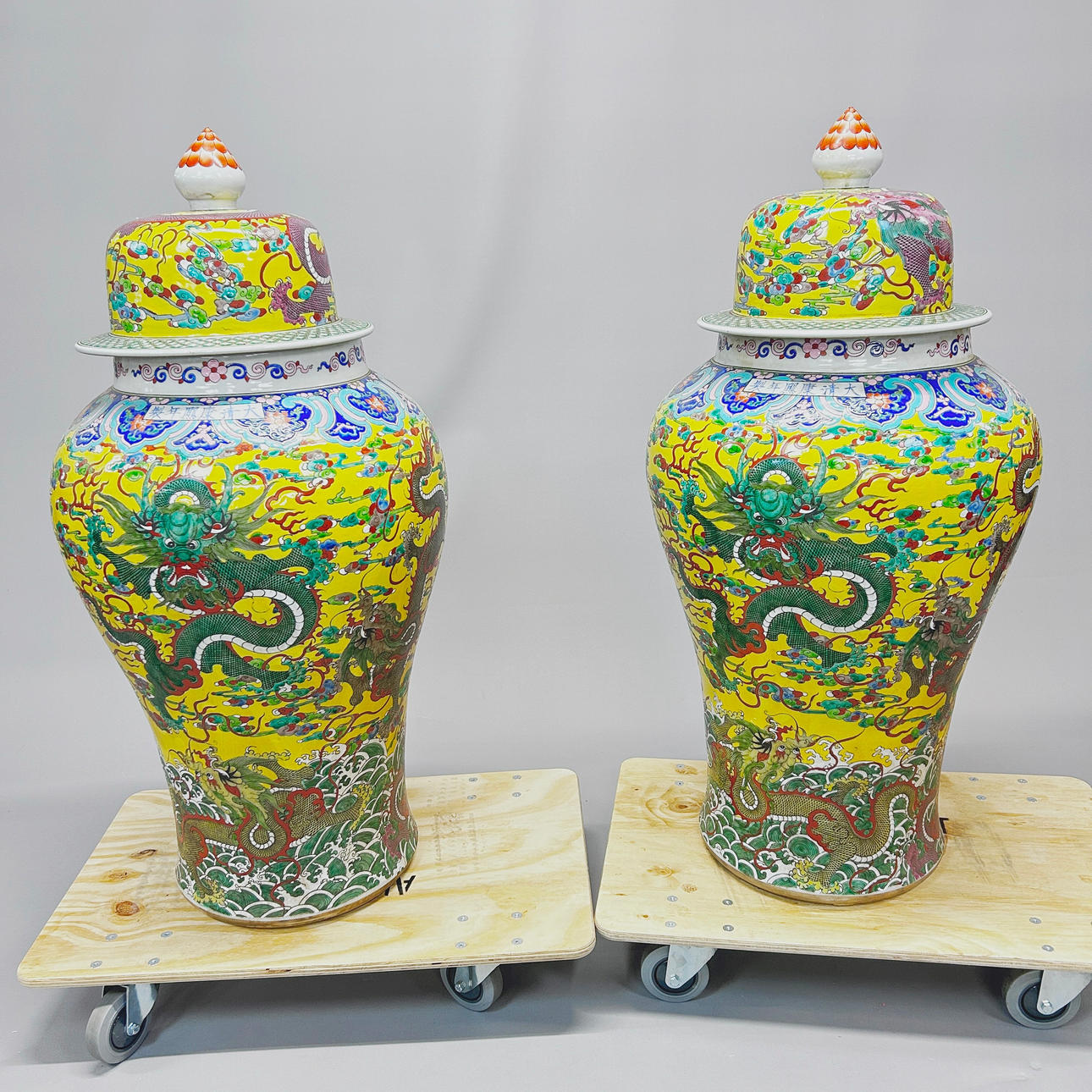 TWO LARGE CHINESE PORCELAIN JARS