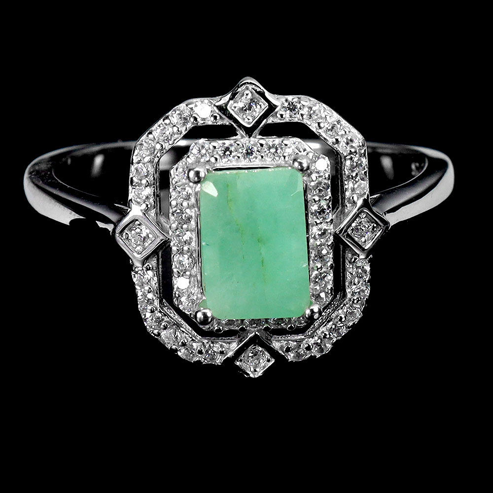 ART DECO STYLE EMERALD RING