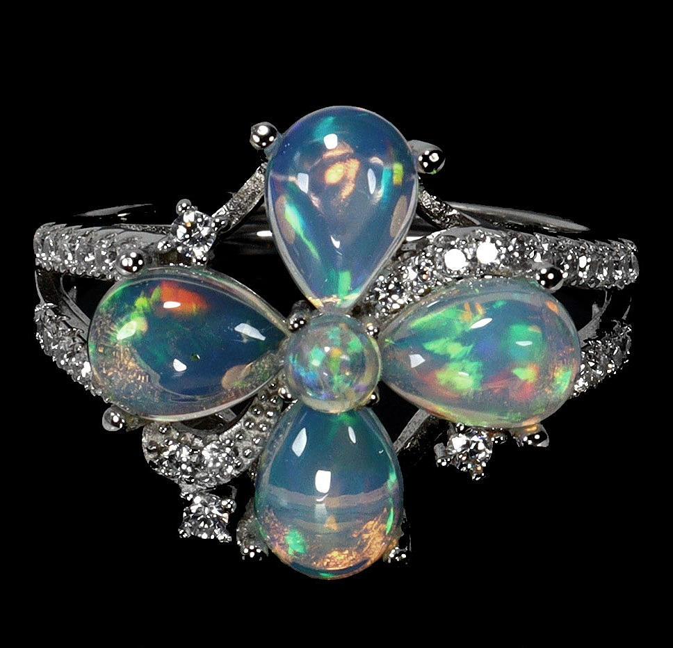 OPAL SILVER RING